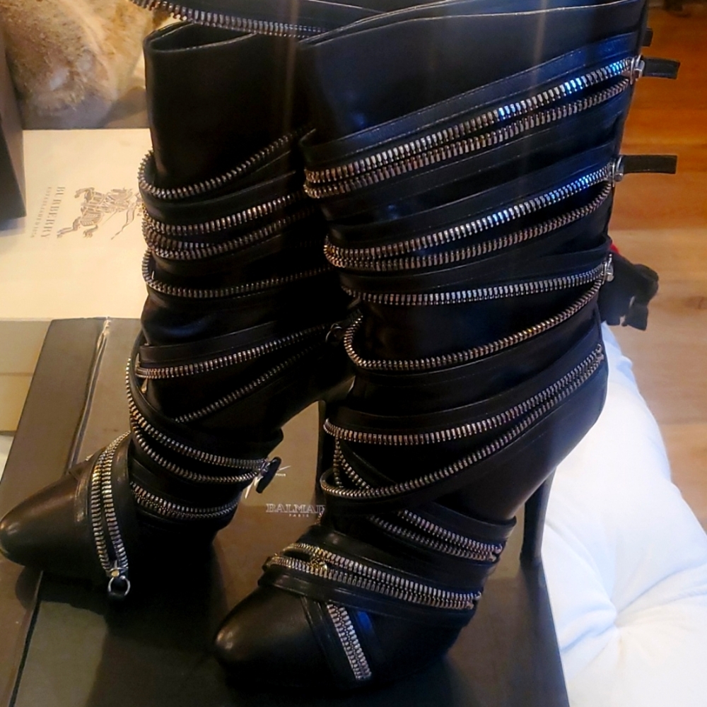 BALMAIN BOOT HEEL